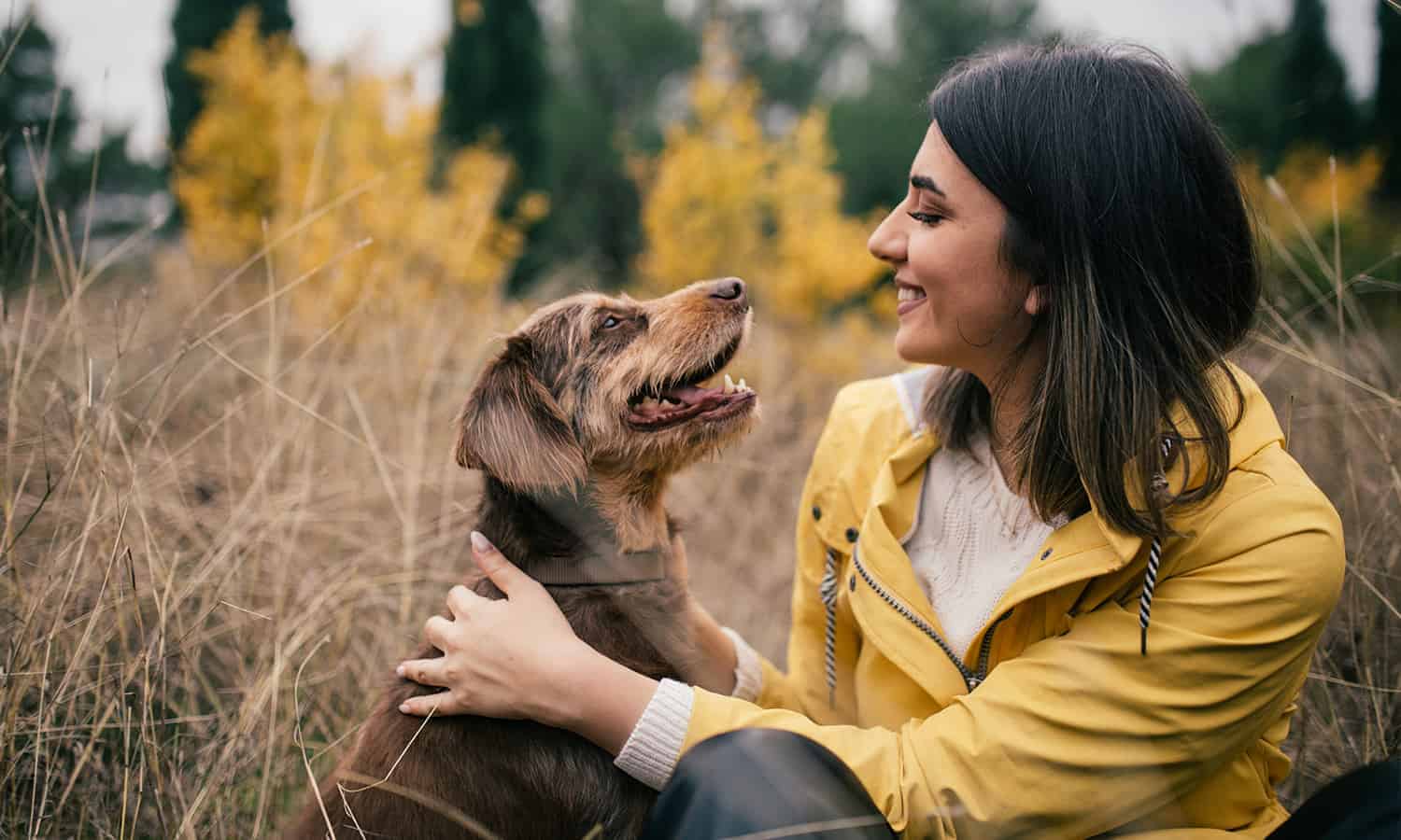 Lady with her dog